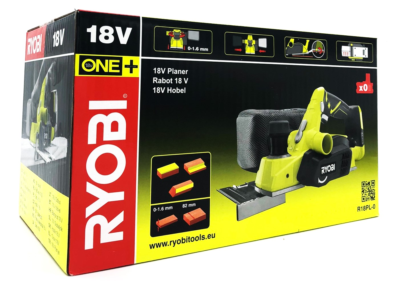 Ryobi R18PL-0 - Høvl - ledningfri - intet batteri - 18 V