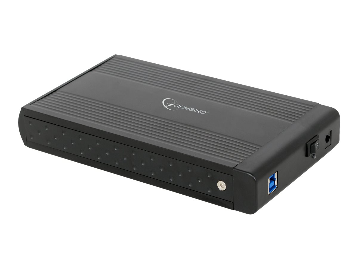 Gembird EE3-U3S-3 - Lagringspakning - 3.5 - SATA 3Gb/s - USB 3.0 - sort
