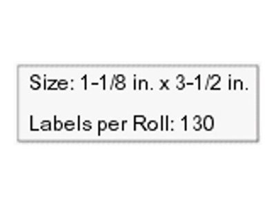 Seiko Instruments SLP-1RLB - Hvid - 28 x 89 mm 1000 etikette(r) (1 rulle(r) x 1000) adresseetiketter - for Smart Label Printer 440, 440 Office Administration Pack, 450, 620, 650, 650SE
