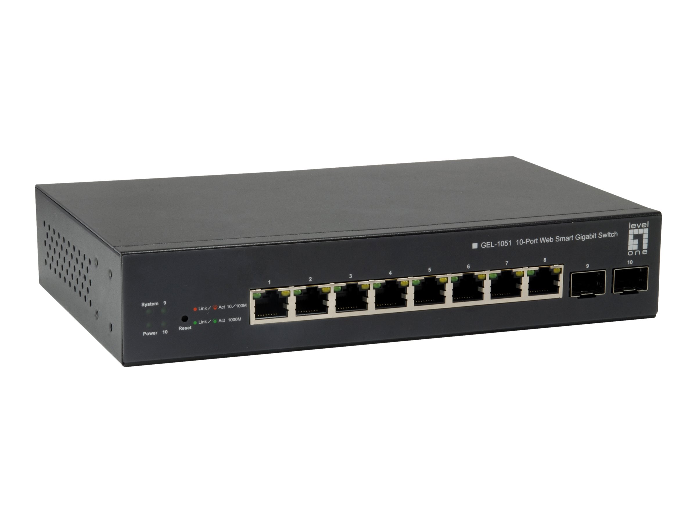 LevelOne GEP-1051 - switch - 10 ports - smart - rack-mountable