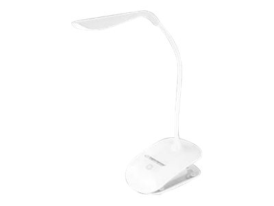 Klemmelampe - USB Lampe - Skrivebordslampe - Dæmpbar - Hvid
