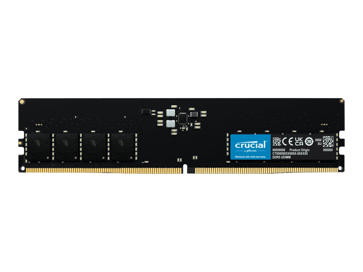 Crucial - DDR5 - modul - 16 GB - DIMM 288-PIN - 5600 MHz / PC5-44800 - CL46 - 1.1 V - ikke bufferet - on-die ECC