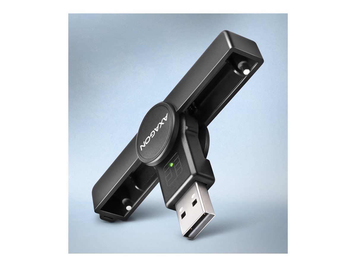 AXAGON CRE-SMPA - SMART-kortlæser (Spor 0 og 1) - USB 2.0