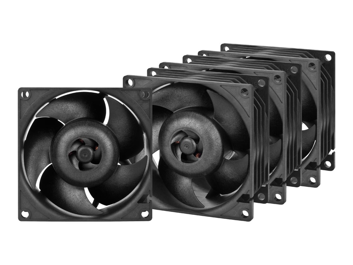 Arctic Server Fan S8038-7K - 4-pack - Kabinet køler - 80mm - Sort
