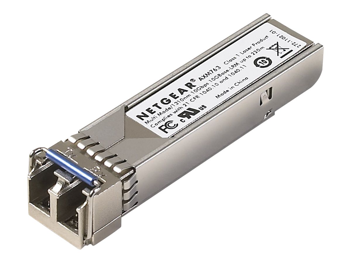 NETGEAR ProSafe AXM763 - SFP+ transceiver modul - 10GbE - 10GBase-LRM - LC multimodus - op til 260 m - for NETGEAR M4300-28G-PoE+