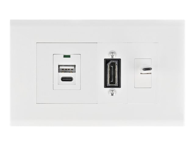 Delock Easy 45 - ramme - hvid, RAL 9003