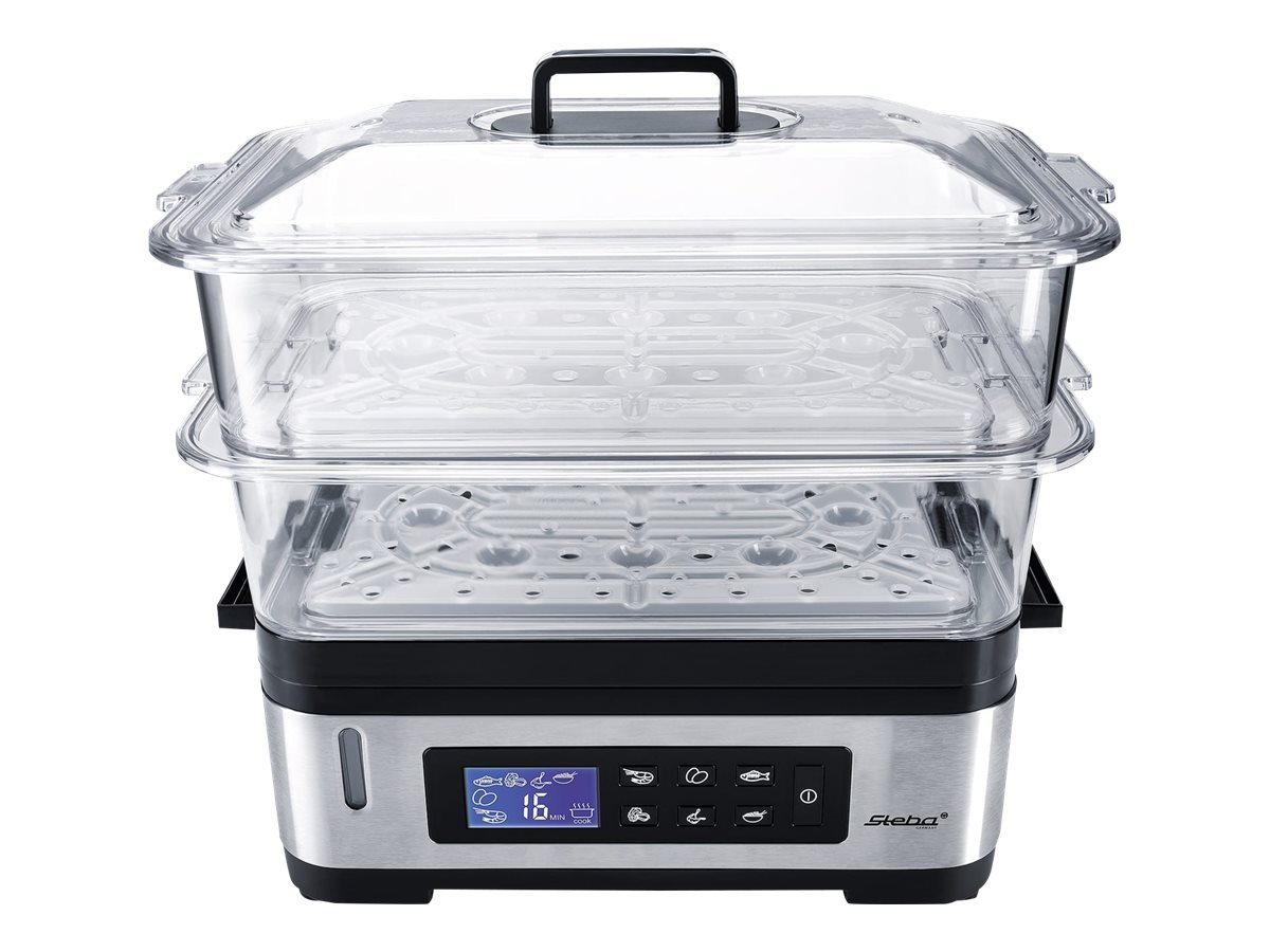 Steba DG 2 - Dampkoger - 6 liter - 1.2 kW - rustfrit stålsort