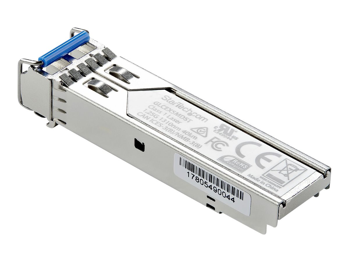 StarTech.com MSA Compliant Gigabit Fiber SFP Transceiver Module - 1000Base-EX - SM LC - 40 km - SFP (mini-GBIC) transceiver modul - Gigabit Ethernet