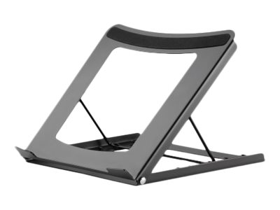 Manhattan Laptop and Tablet Stand, Adjustable (5 positions), Suitable for all tablets and laptops up to , Portable and Lightweight, Steel, Black,