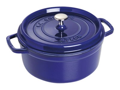 STAUB Staub rund gryde i støbejern, 3-lags emalje 3,8 l Mørkeblå
