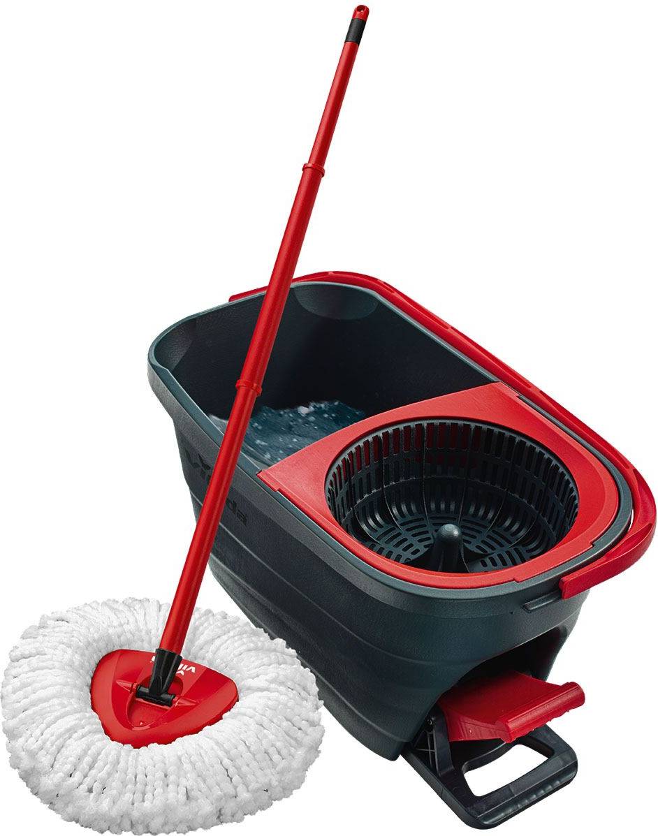Vileda Turbo Smart spinmoppe sæt - Trådmoppe og spand i ét sæt