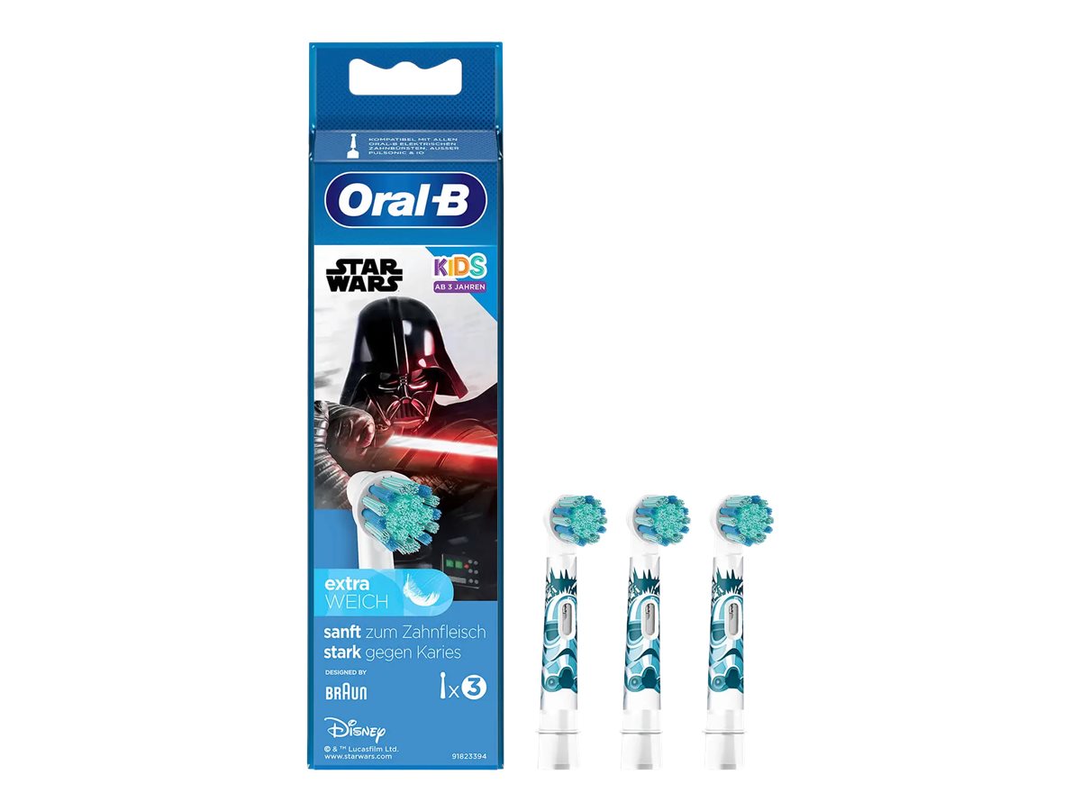 Oral-B Kids Star Wars, 3 stk, Hvid, Ekstra blød, 3 År, Oral-B, Kasse