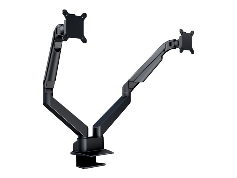 Multibrackets M VESA Gas Lift Arm Dual Side by Side - Monteringssæt - justerbar arm - for 2 LCD displays - aluminium, stål - sort - skærmstørrelse: 15-32 - skrivebordsmonterbar