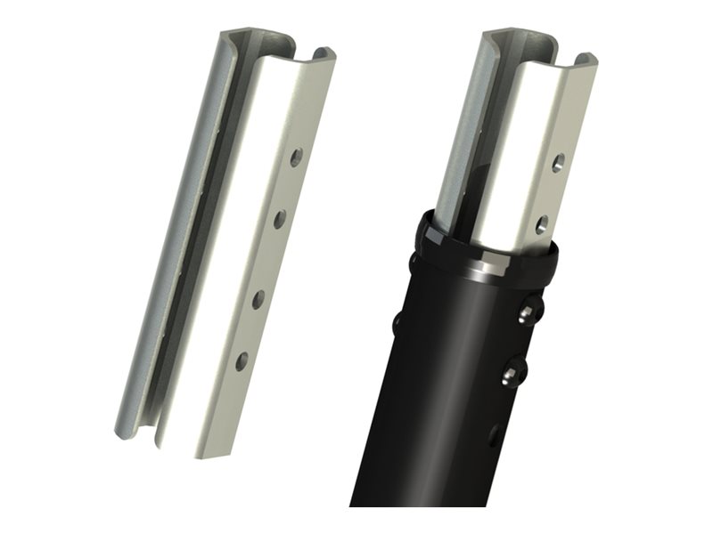 Multibrackets M Pro - Komponenter til montering (intern pælesamlestykke) - stål - sort - pælmontering (pakke med 2)