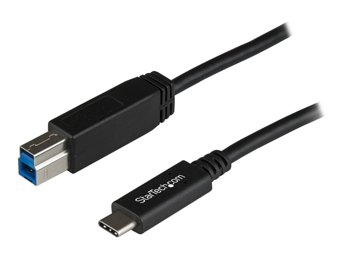 StarTech.com USB C to USB B Printer Cable - 1m / 3 ft - Superspeed - USB 3.1 - 10Gbps - USB C Printer Cable - USB Type C to Type B (USB31CB1M) USB