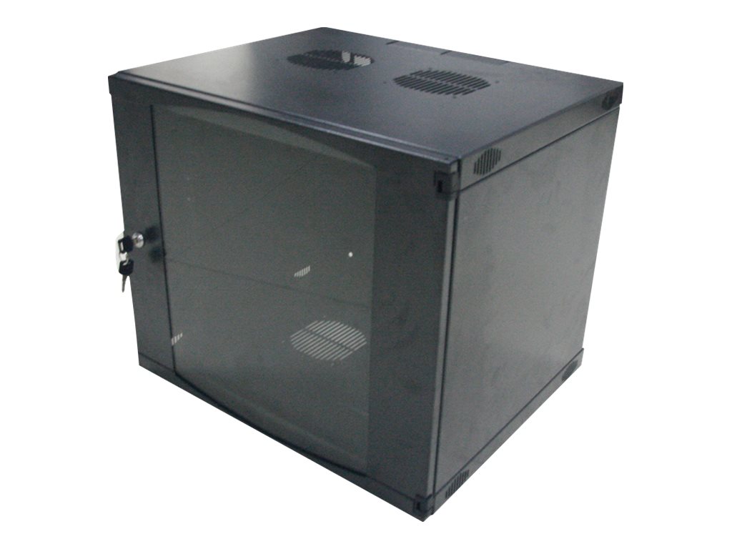 19" Vægskab/serverskab U6 540 x 450 x 330 mm Usamlet Sort
