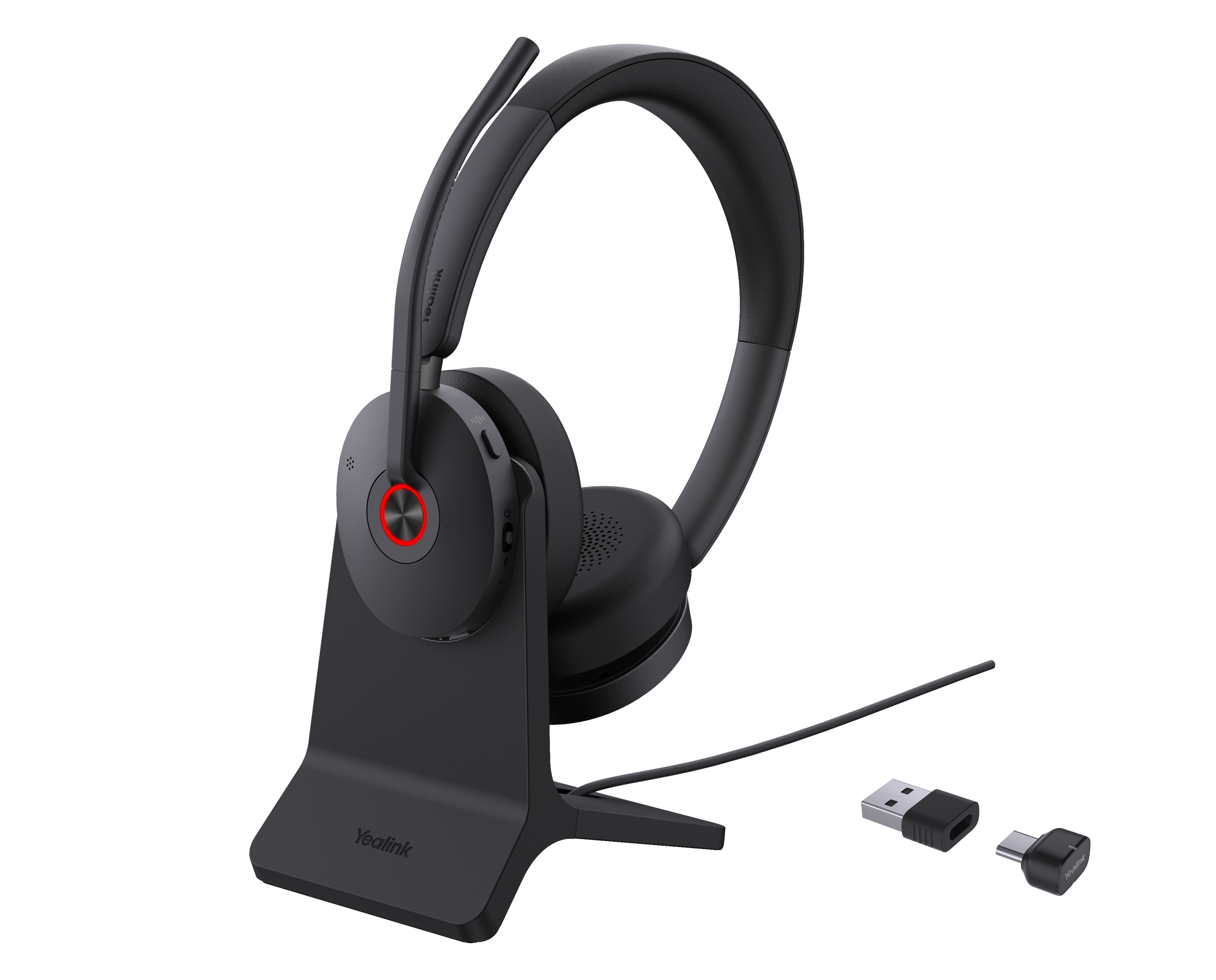 Trådløst headset Yealink BH74 med stander UC USB‑C/A