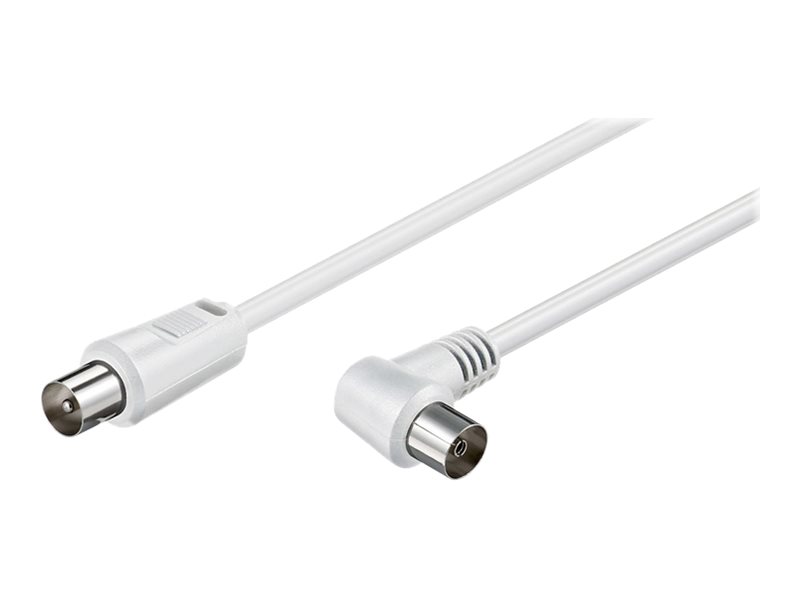 goobay Forlængerkabel til antenne Dobbelt afskærmet koaksial 1.5m Hvid Hvid