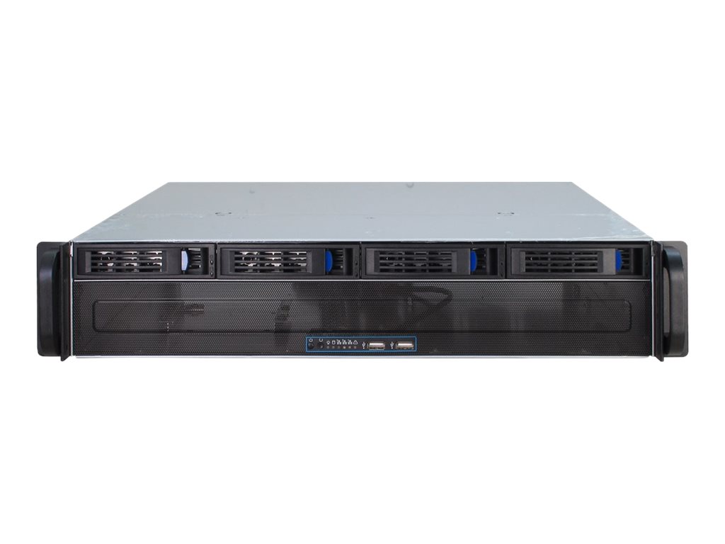 Inter-Tech IPC 2U-2404L - Kabinet - Server (Rack) - Sort
