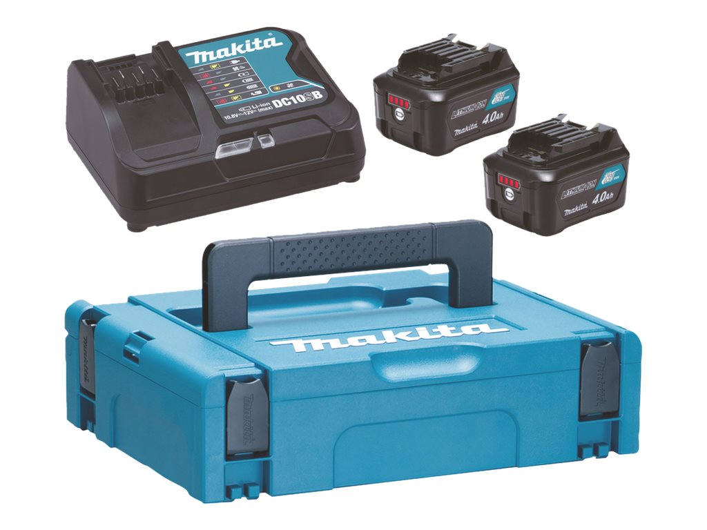 Makita Batteripakke 2xbl1040b+dc10sb - 197641-2