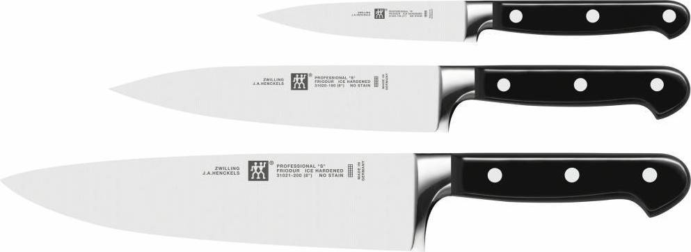 Zwilling Set Of Knives Stål Sort