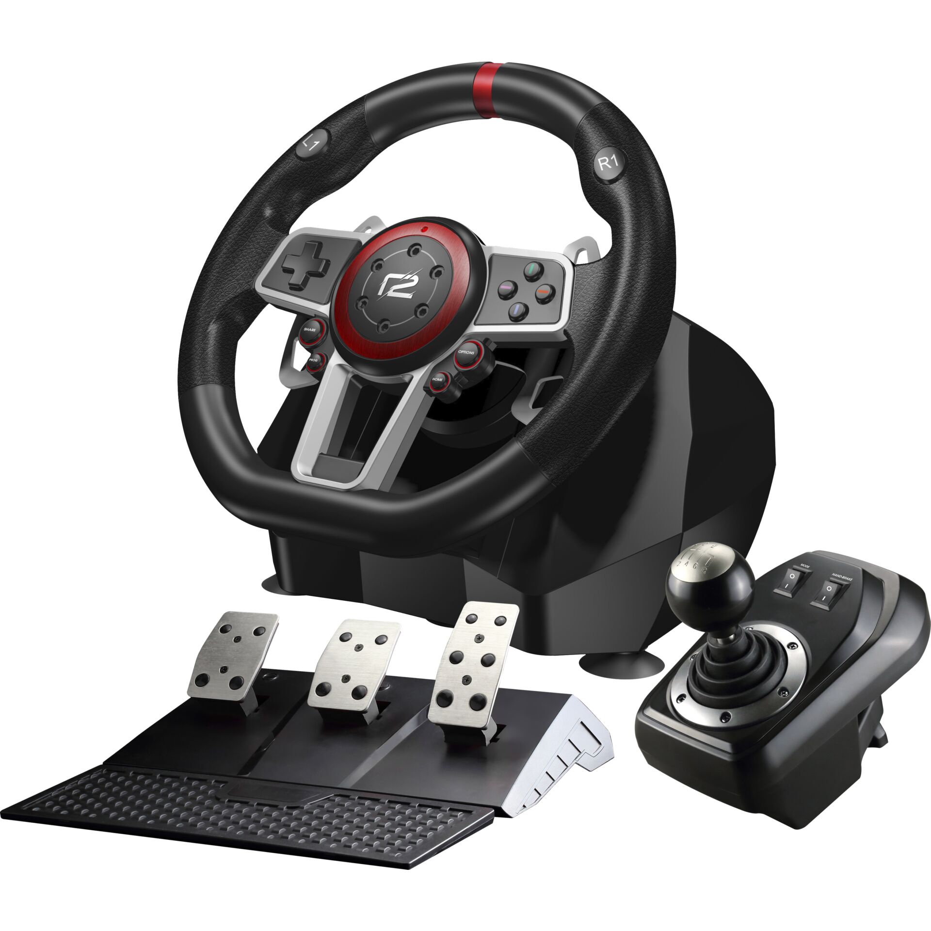 ready2gaming Multi System Racing Wheel Pro (Switch/PS4/PS3/PC) Rat/Pedal - GEEKD.dk
