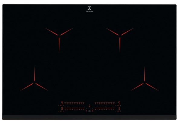 Electrolux EIP8146, Sort, Indbygget, 78 cm, Zone induktionskogeplade, 4 zone(s), 4 zone(s)