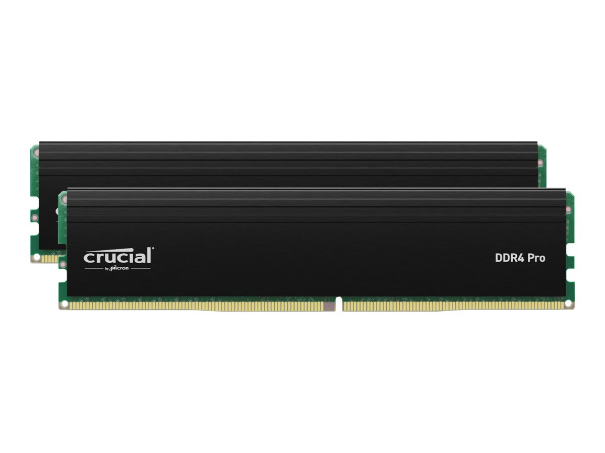 Crucial - DDR4 - sæt - 64 GB: 2 x 32 GB - DIMM 288-PIN - 3200 MT/s / PC4-25600 - CL22 - 1.2 V - ikke bufferet