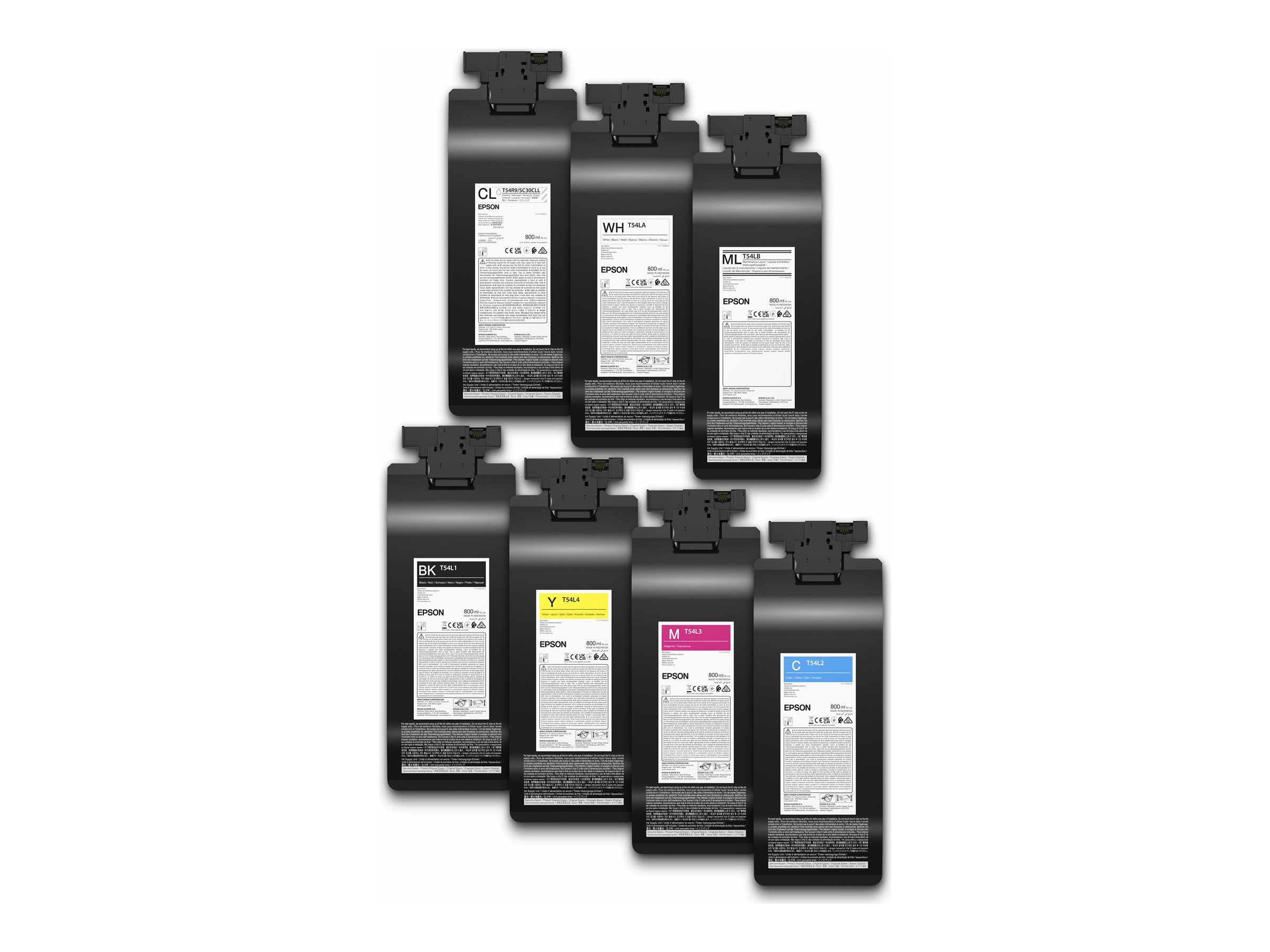 Epson T54L4 - Large Format - yellow - original - ink cartridge