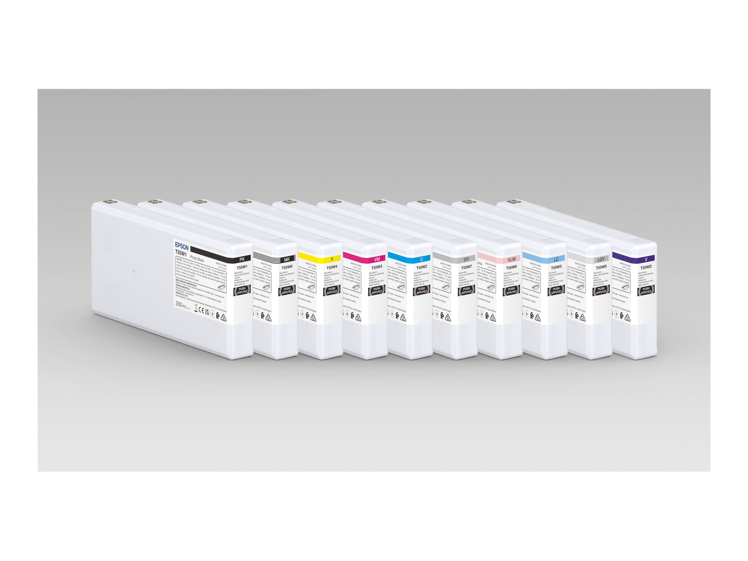 Epson T55W3 blækpatron - Magenta, original, 200 ml