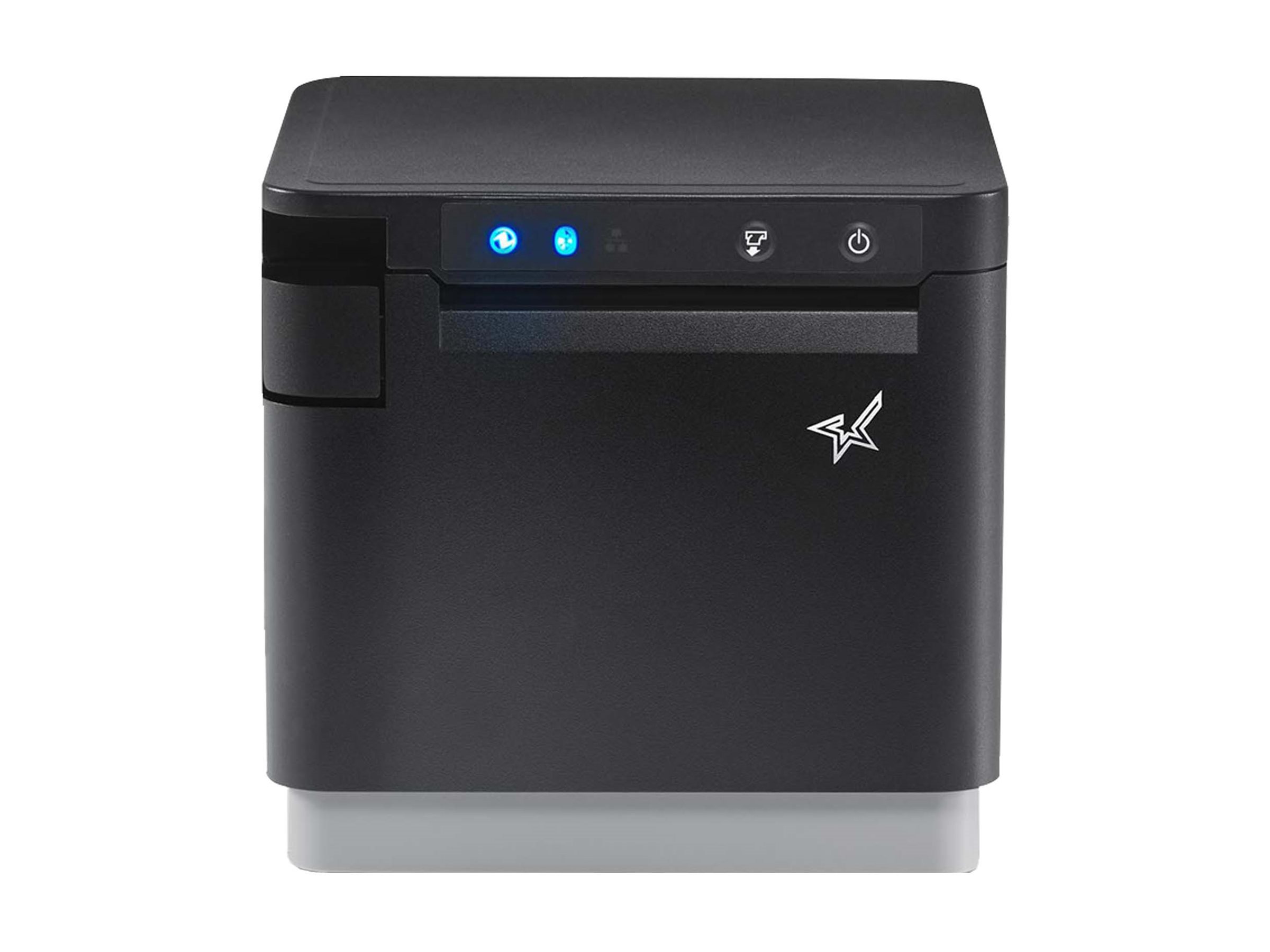 Star mC-Print3 MCP31CI - Kvitteringsprinter - direkte termisk - Rulle (8 cm) - 203 dpi - op til 400 mm/sek. - USB-C, LAN, USB vært - skærer - sort