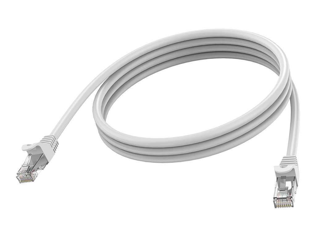 Vision CAT 6a Afskærmet parsnoet (STP) 1m Patchkabel Hvid