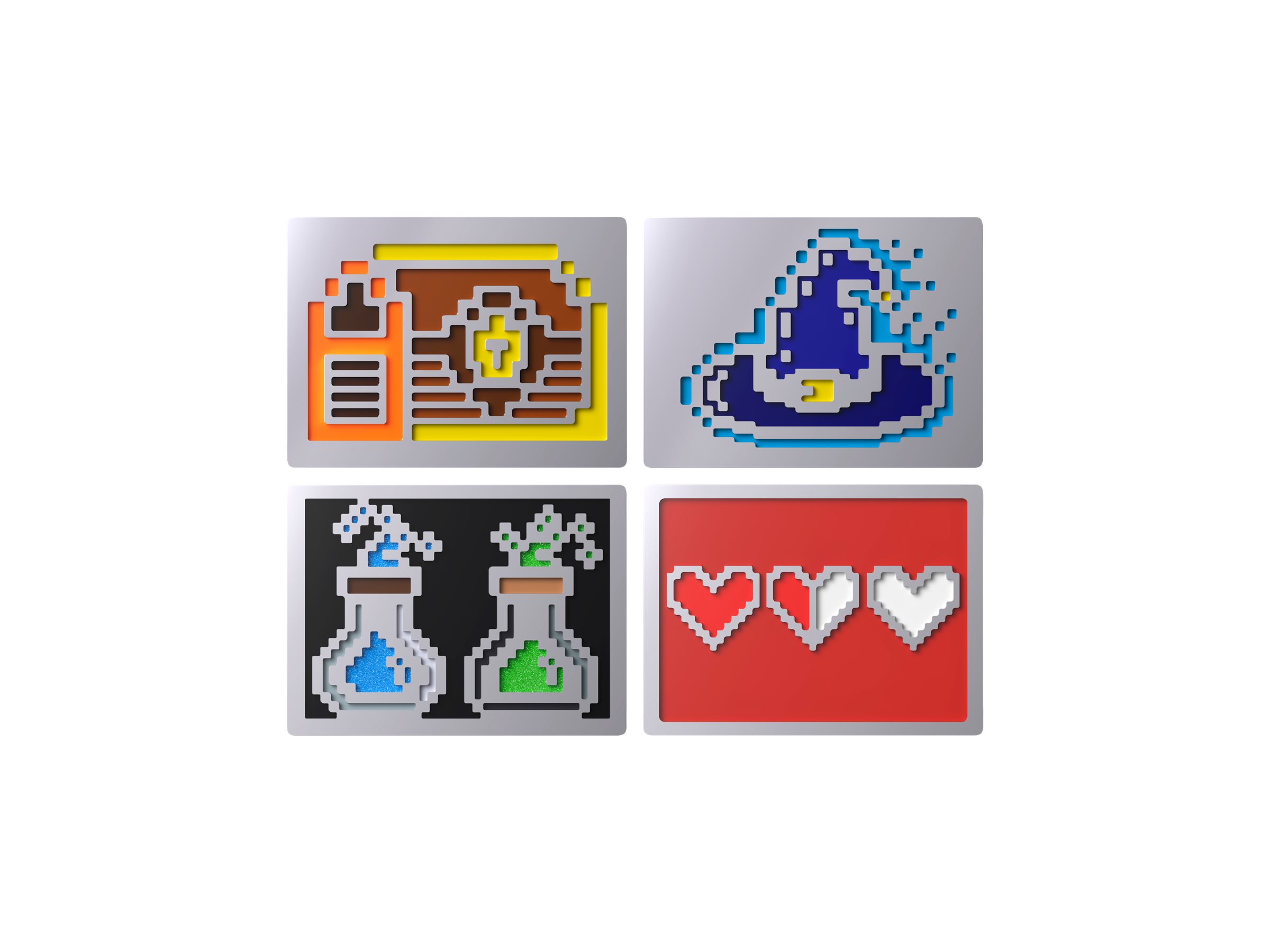 HyperX Badge Pack - 8 Bit Magnetisk mærke