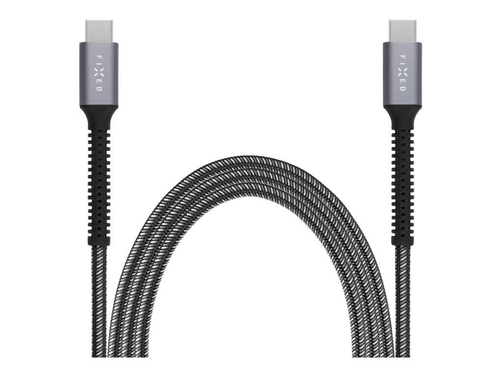 FIXED Armor USB 2.0 USB Type-C kabel 2m Grå