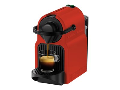 Krups Nespresso Inissia XN1005 Ruby Red, Kapsel kaffemaskine, 0,7 L, Kaffekapsel, 1260 W, Rød