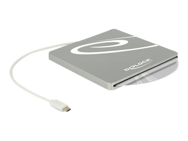 Delock 5.25 External Enclosure Slot-in Slim SATA > USB C - Lagringspakning - SATA - USB 3.1 (Gen 1) - sort, sølv