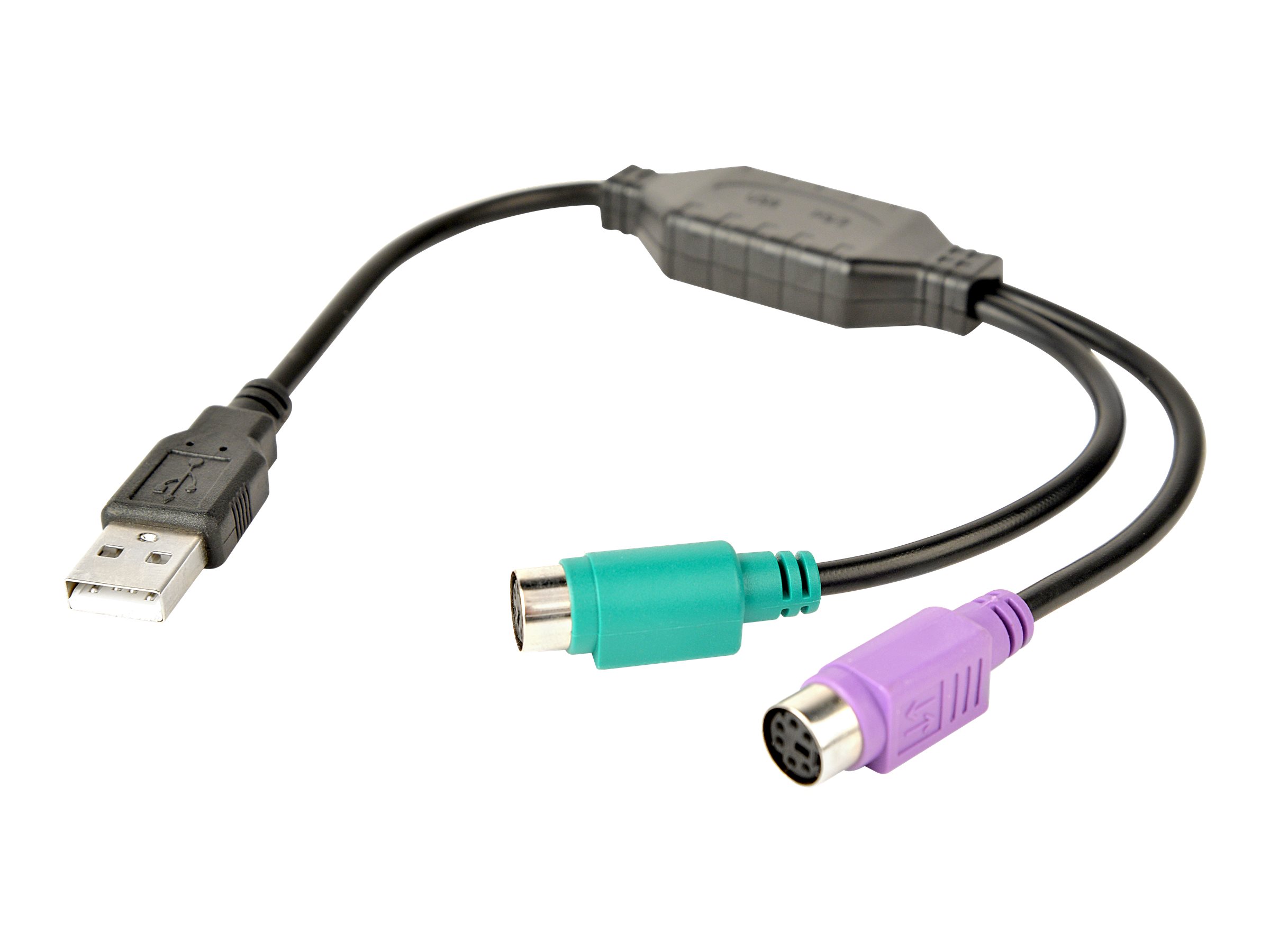 Gembird - Tastatur-/ musadapter - USB (han) til PS/2 (hun) - 30 cm - sort