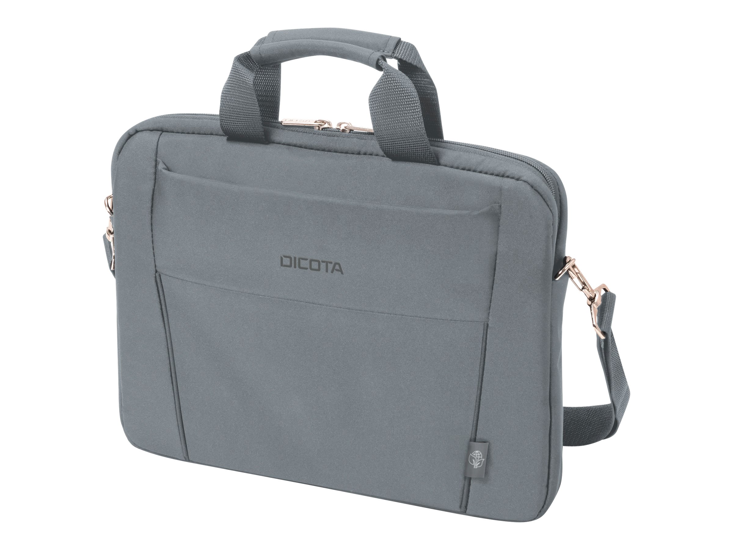 DICOTA Eco Slim Case Bæretaske 12.5" Metal 300D RPET polyester Grå