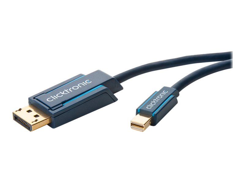 ClickTronic Adapterkabel för DisplayPort™ till mini DisplayPort™ premiumkabel | DisplayPort™-kontakt  mini DisplayPort™-kontakt | 1,0 m | UHD 4K @ 60 Hz