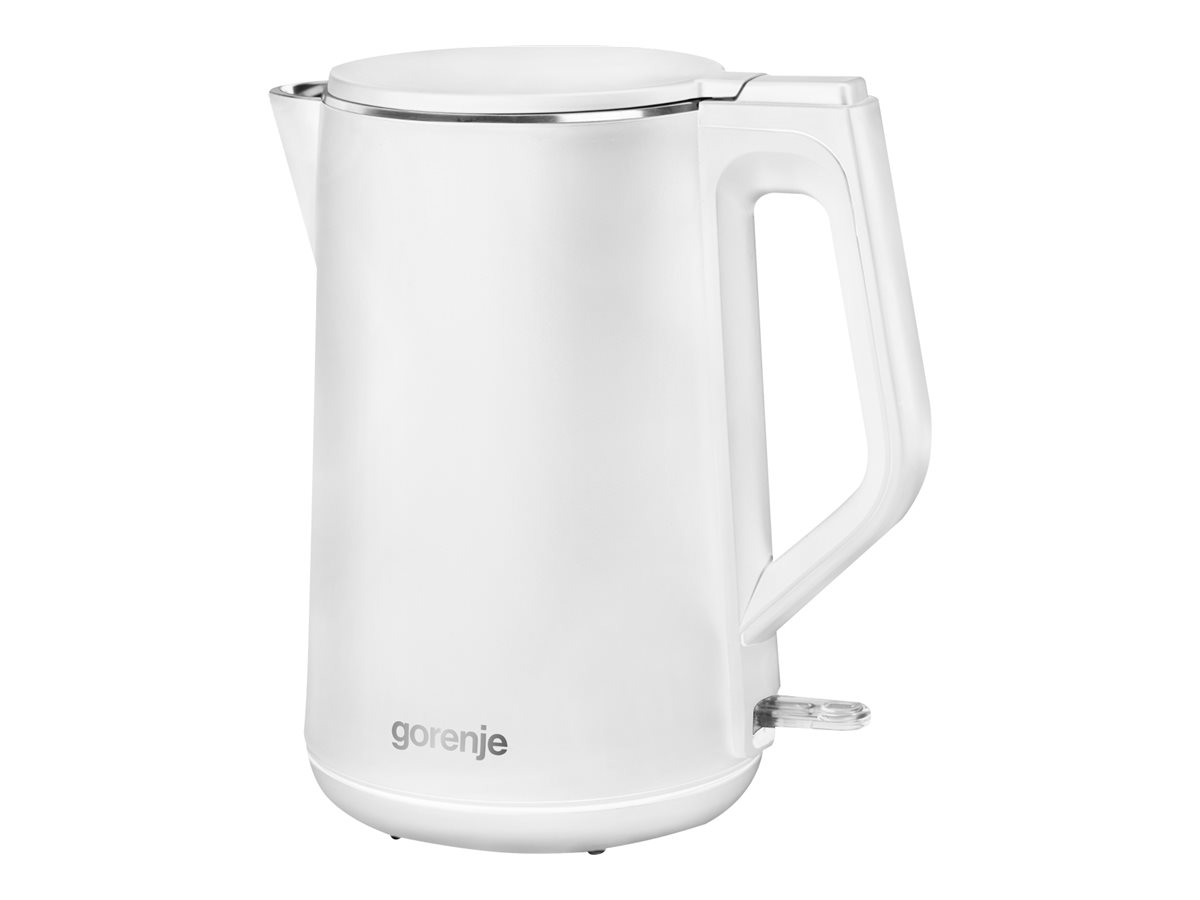 Gorenje Kettle K15DWW Electric, 2200 W, 1.5 L, Plastic + metal, 360° rotational base, White
