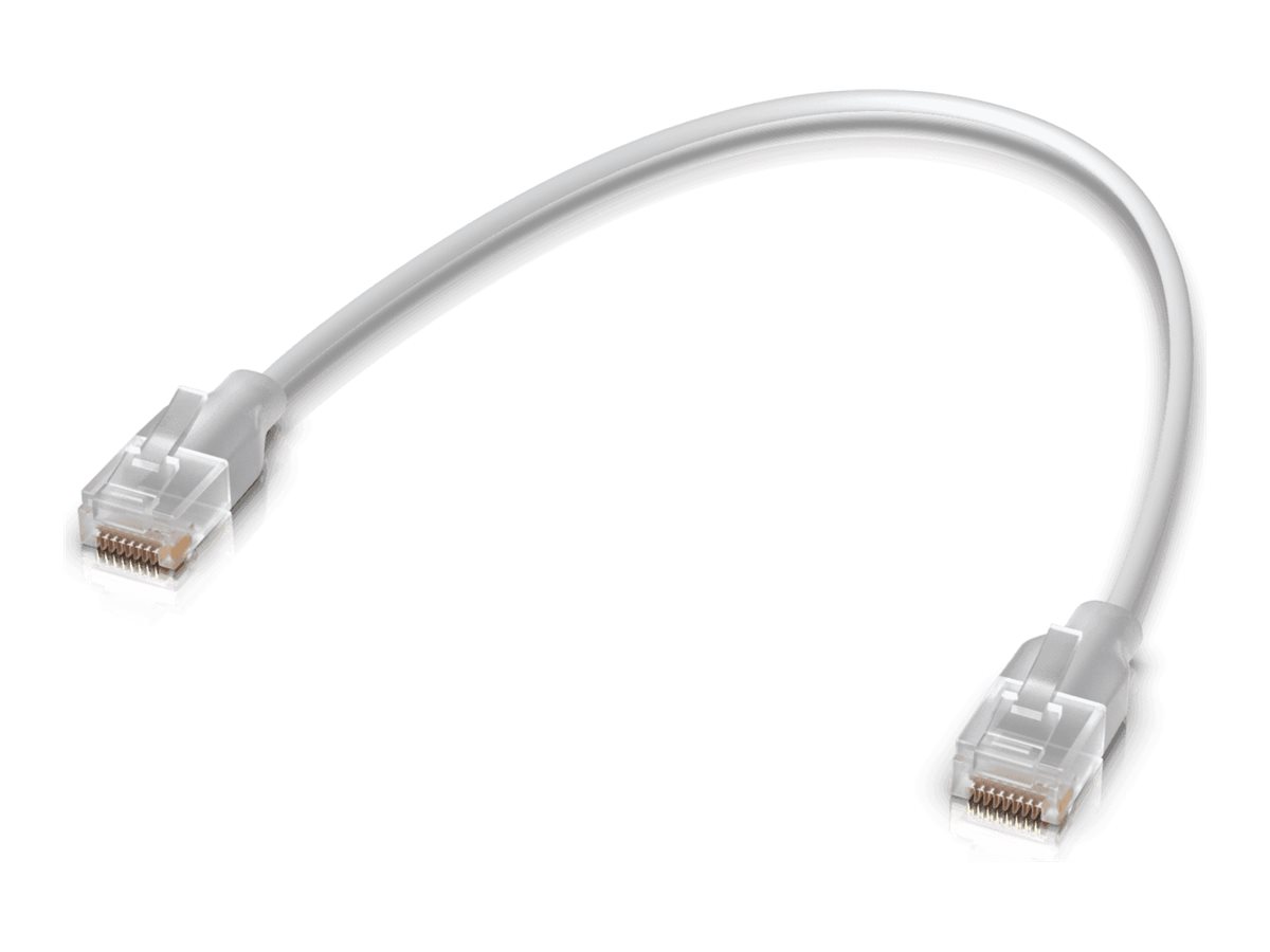 Ubiquiti Unifi Etherlighting Patch Cable Rj-45 Cat 6 0.15m. Gennemsigtig, Hvid