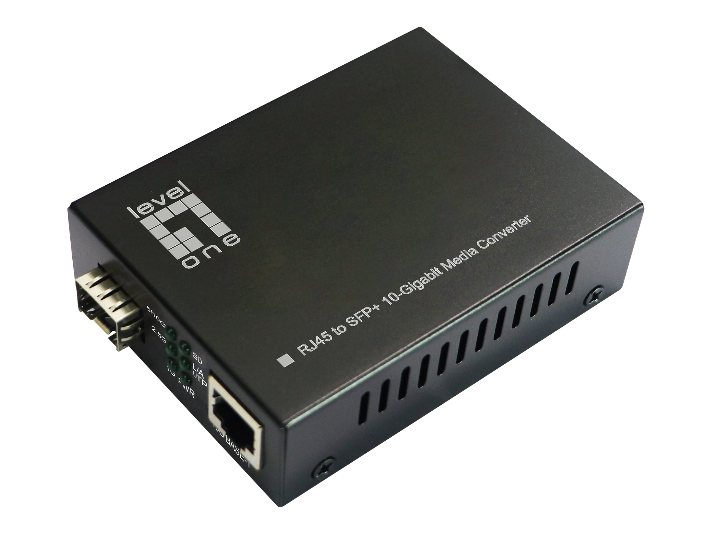 LevelOne GVT-2051 Fibermedieomformer Fast Ethernet Gigabit Ethernet (optisk) Fast Ethernet (optisk) 10 Gigabit Ethernet 10 Gigabit Ethernet (optisk) 5