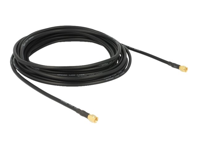DELOCK 88891 LMR195 koaksialkabel 5 m – sort
