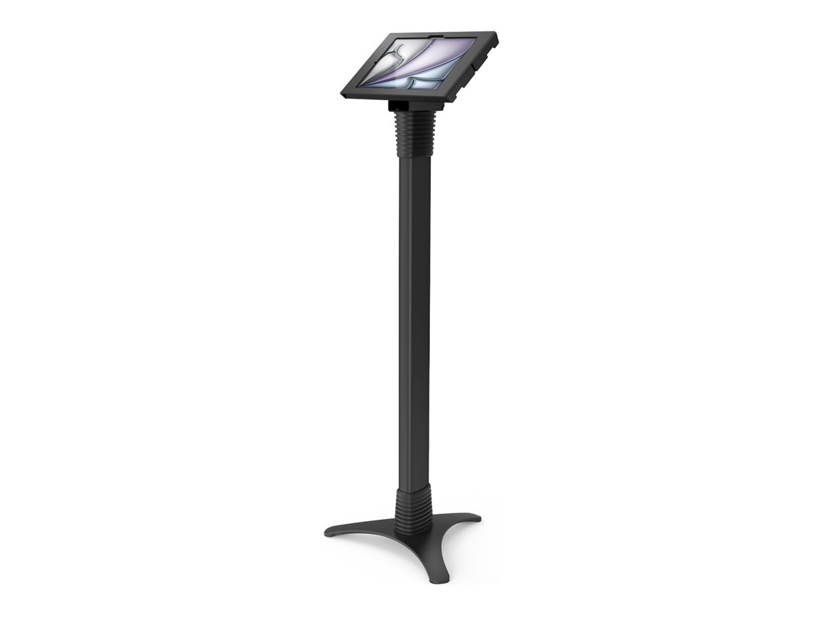 Compulocks iPad Air M2 & M3 11, Apex Enclosure Portable Floor Stand - Black - Indelukke - transportabel - for tablet - låsbar - højglansaluminium, metalramme - sort - skærmstørrelse: 11 - monteringsgrænseflade: 100 x 100 mm - gulvstående - for Apple 11-inch iPad Air (M2, M3)