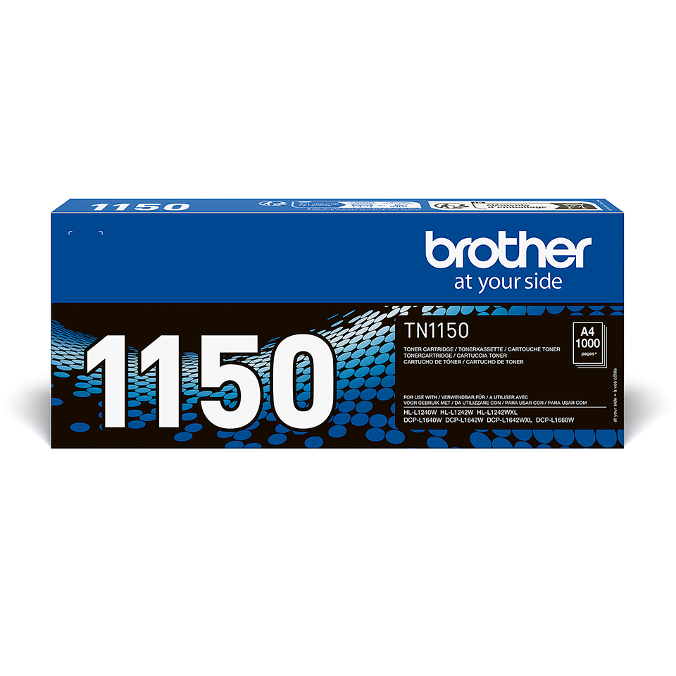 Brother TN1150 sort toner - 1.000 sider
