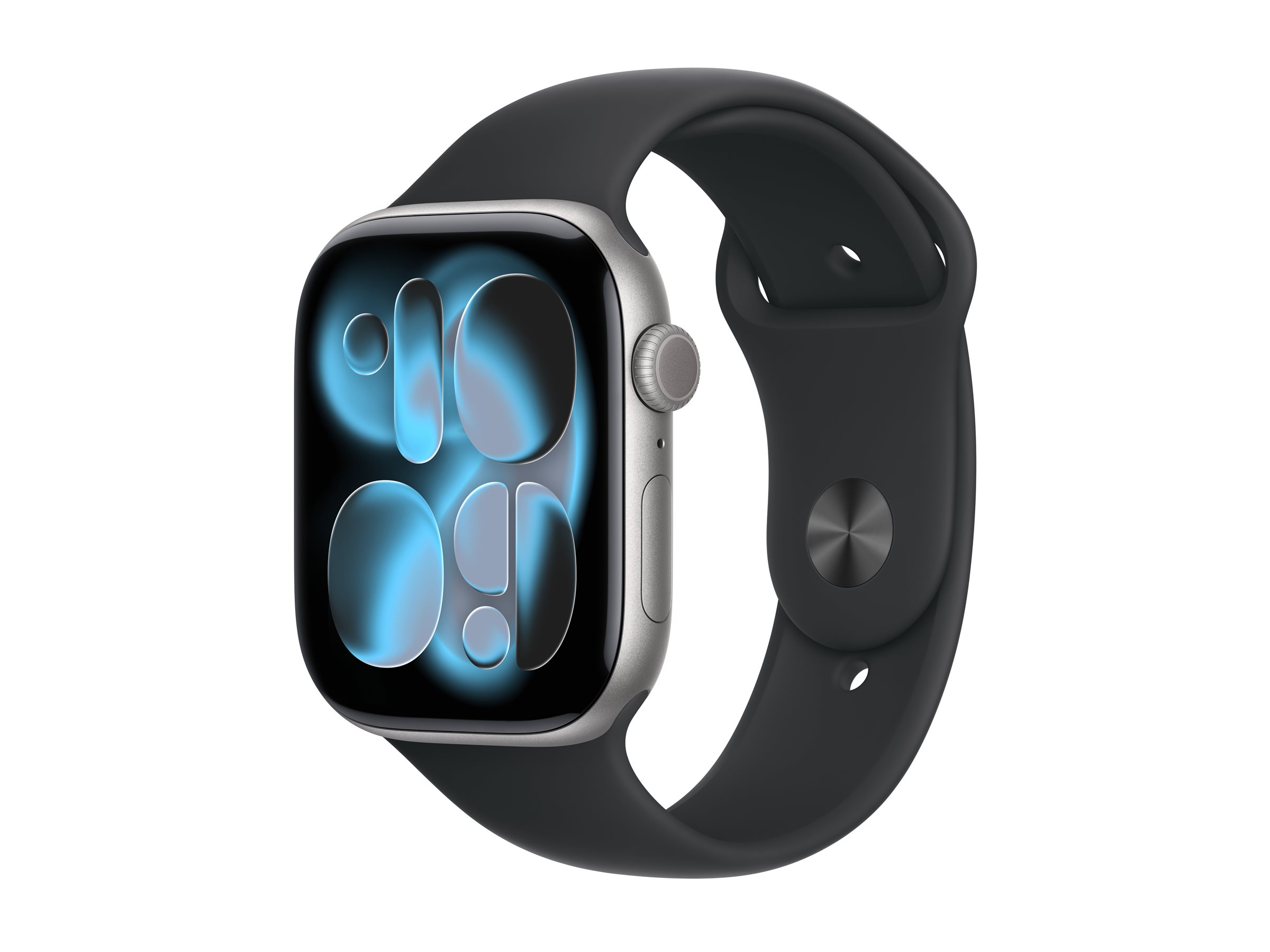 Apple Watch Series 11 GPS + Cellular 46mm Space Grey Aluminium Case with Black Sport Band - M/L