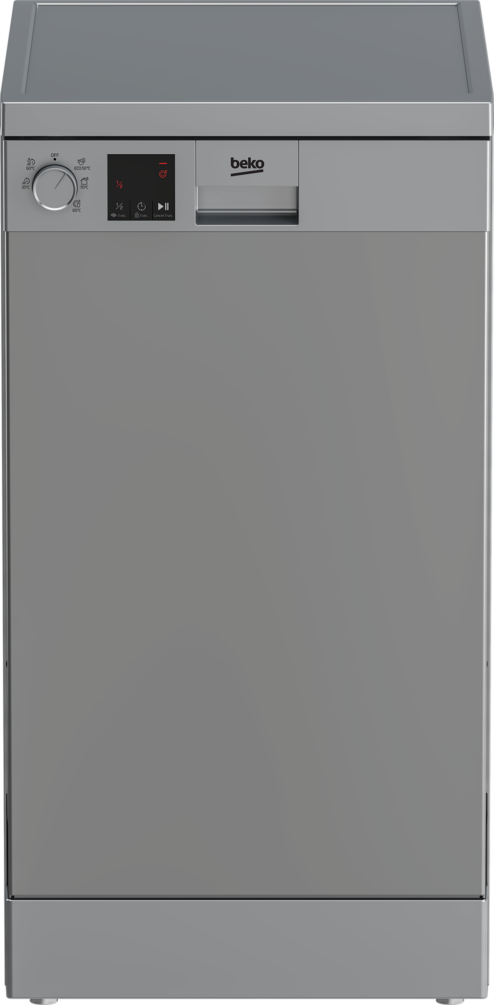 Beko DVS05030S Opvaskemaskine Klasse D Fritstående 49dB Sølv