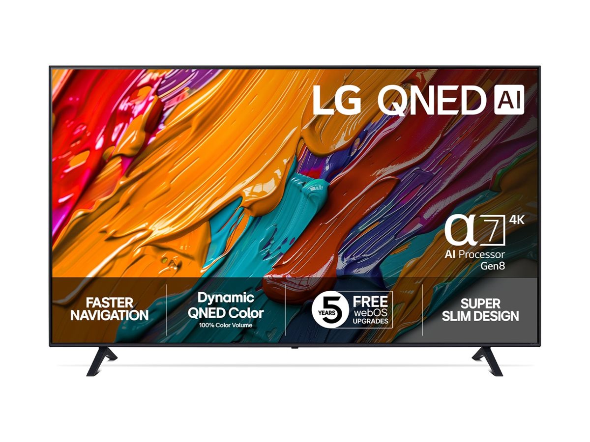 LG 65" Fladskærms TV LED 4K 65QNED7EA6B QNED7E Series - 65" LED-backlit LCD TV - QNED AI - 4K