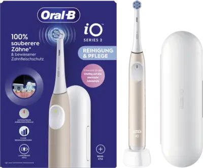 Oral-B iO Series 2 mit Reiseetui Calm Pink, Elektrische Zahnbürste (rosa/weiß)