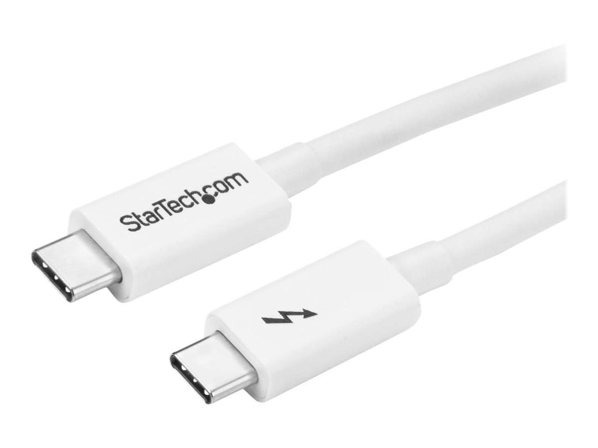 StarTech.com 3.3ft (1m) Thunderbolt 3 Cable, 20Gbps, 100W PD, 4K Video, Thunderbolt-Certified, Compatible w/ TB4/USB 3.2/DisplayPort Thunderbolt kabel